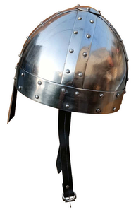 Casco Nasal de Norman Medieval antiguo, armadura de acero completo con acabado pulido, colección de decoración de forro gratis para regalo de Navidad SCA - Product Image 3