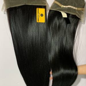 วิกผมด้านหน้าผ้าลูกไม้เนื้อตรงจากกระดูกวิกผมมนุษย์วิกผมด้านหน้าแบบมีลูกไม้ติดหนังกำพร้าวิกผมด้านหน้าแบบ HD มีลูกไม้ทออัจฉริยะจากเวียดนาม - Product Image 2