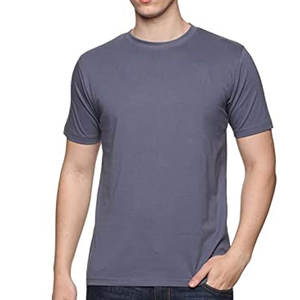 เสื้อยืดสีเทาสตีลพรีเมียมสำหรับผู้ชาย |   เสื้อยืดคอกลมผ้าฝ้ายหวี 100% สัมผัสนุ่ม แขนสั้น แฟชั่นทันสมัยสำหรับสตรีทแวร์ระดับไฮเอนด์ - Product Image 1