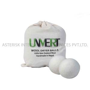 Bolas de secadora de lana grandes de tela Natural orgánica Bola de lavadora XL Bola de secadora de lana antiestática Extra grande para ropa orgánica - Product Image 4