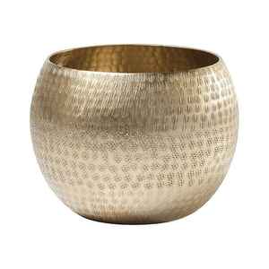 Jarrón de Flores Decorativo Hecho a Mano, Jarrones Brillantes Pulidos Artesanalmente, Decoración para el Hogar, Jarrones de Metal con Acabado Antiguo para Jardín - Product Image 3