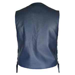 OEM nouveauté gilet en cuir chaud et coupe-vent hiver sans manches conception grande taille extérieur intelligent chauffant véritable hommes gilet en cuir - Product Image 2
