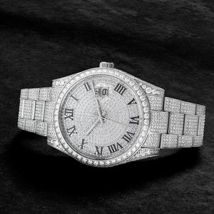 Custom top quality Moissanite VVS diamond <b>watch</b> <b>Waterproof</b> 41mm full Iced Out Luxury Wholesale <b>watch</b> For <b>Men</b> - Product Image 2