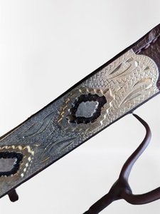 Halter de equitación inglés de cuero Premium de alta calidad con herrajes chapados en plata fina pesada Productos de caballo combinados en blanco y negro - Product Image 4