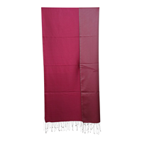 Écharpe longue réversible de luxe en pure soie de mûrier, respirante, antibactérienne, légère et à séchage rapide pour femme