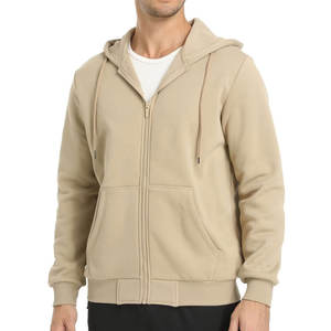 Sudaderas con Cremallera para Hombre, Venta Directa de Fábrica 2026, Sudaderas con Cremallera de Algodón Mezclado con Logotipo Personalizado para Hombre - Product Image 1