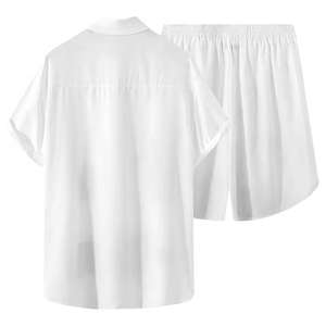 Conjunto de camisa y pantalones cortos hawaianos con estampado personalizado, camisa informal, conjunto de camisa de playa de verano, ropa de hombre - Product Image 2