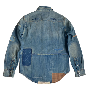 Veste en jean pour homme Rexpro, luxe, lourde, personnalisée, vintage, lavée, avec des patchs, avec votre design - Product Image 2