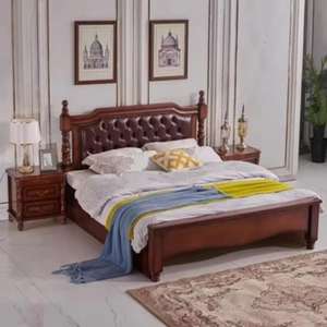 <span class=keywords><strong>Lit</strong></span> en cuir capitonné style crème français, <span class=keywords><strong>lit</strong></span> king size avec rangement, cadre de <span class=keywords><strong>lit</strong></span> en bois massif, <span class=keywords><strong>lit</strong></span> double 1,8 m, meubles pour adultes - Product Image 3