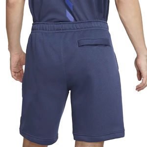 2025 arrivée hommes haute qualité bleu marine décontracté short de survêtement respirant laine Shorts d'entraînement motif solide impression numérique - Product Image 2