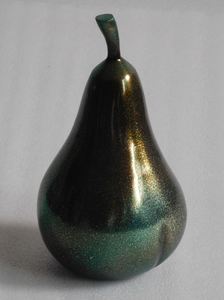 Décoration créative pour la maison, décoration en forme de pomme dorée et argentée - Product Image 3