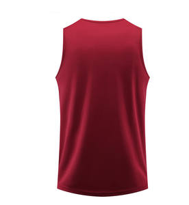 เสื้อกล้ามสำหรับวิ่งออกกำลังกายเล่นกีฬาออกกำลังกายผ้าคอตตอนสำหรับผู้ชายออกแบบได้ตามที่ต้องการ - Product Image 2