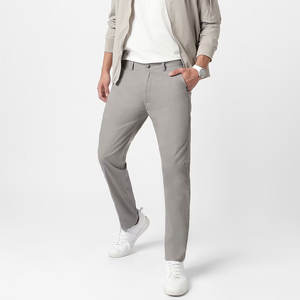 Pantalon chinos style rétro pour hommes, tissu en coton d'inspiration vintage, style droit, taille moyenne, poche décorative, vêtements de cérémonie légers - Product Image 5