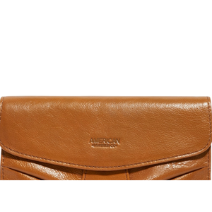 American Leather Co. Miles <b>Wristlet</b> Clutch Cafe Latte Vintage High Quality - Product Image 2