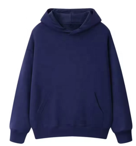 Vente en gros sweats à capuche décontractés en éponge française 100% coton à manches longues et épaules tombantes - Product Image 1