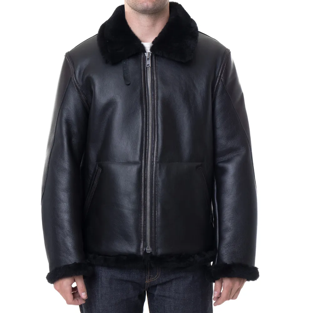 2024 diseño superior personalizado Color negro logotipo personalizado hecho a mano cómodas chaquetas de cuero clásicas profesionales