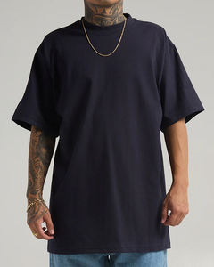 Hombres camiseta de gran tamaño Premium Drop Shoulder Streetwear Casual moda algodón Tee OEM personalizado directo de fábrica al por mayor - Product Image 4