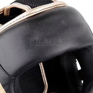 Best Selling Leather Full Coverage <b>Head</b> Guard with Extra Padding Cheeks Chin for Boxing/Martial Arts <b>Training</b> Eco-Friendly - Product Image 5