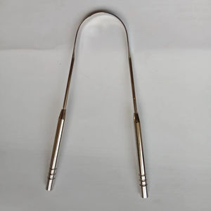 Nettoyant lingual ovale haut de gamme double face personnalisable avec logo, écologique, portable, réutilisable, antidérapant, pour l'hygiène bucco-dentaire - Product Image 4