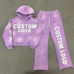 Conjunto de Sudadera Holgada y Pantalones Deportivos para Niños, Estilo Urbano, Lavado Ácido, Estampado DTG, Pantalones Cortos Acampanados - Product Image 5