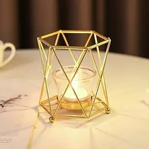 เชิงเทียนโลหะทำมือสำหรับตกแต่งที่วางเทียนแบบพรีเมี่ยมสำหรับโต๊ะอาหารในโอกาสต่างๆ - Product Image 2