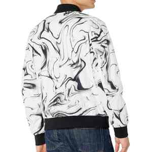 2025 hiver mode Streetwear poche zippée Bomber veste hommes Logo personnalisable imperméable coupe-vent bouton fermeture haute - Product Image 4