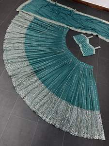 Georgette de diseñador indio readymade superventas con bordado Lehenga Choli con traje de boda para fiesta Dupatta Lehngha Choli - Product Image 4