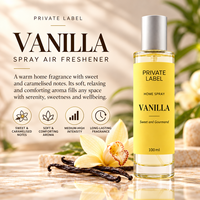 Désodorisant en spray à la vanille en marque propre 100ml |   Parfum Caramelisé Sucré Longue Durée |   Fabricant OEM Espagne