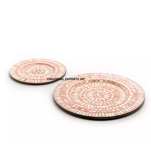 Placa de cargador de lujo de madera Calidad superior Hecho a mano Elegante debajo de la placa Clásico Elegante Nueva Placa de cargador de lujo - Product Image 4