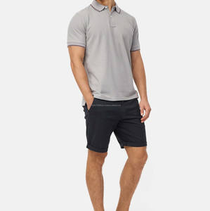 Polo informal de algodón 100% para hombre, nuevo diseño de cuello redondo transpirable a la moda con polos de manga corta - Product Image 1