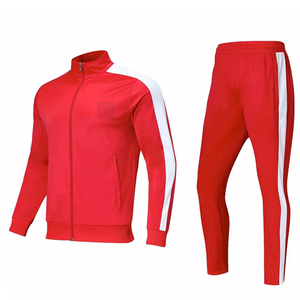 Buy new arrival slim Fitted Sweatsuit 2 Piece Custom Mens Sport Suits <b>Plain</b> <b>Tracksuit</b> - Product Image 2