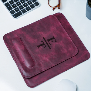 Repose-poignets personnalisé pour clavier, grand tapis de souris, tapis de bureau en cuir, monogramme personnalisé, cadeau d'anniversaire, décoration de bureau, organisateur de bureau - Product Image 5