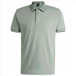 เสื้อโปโลผู้ชายสั่งทำขายส่ง ผู้ผลิต OEM ผู้จัดจำหน่าย ผ้าฝ้ายผสมอีลาสเทน 190 GSM รับผลิตแบรนด์ส่วนตัว ผลิตจำนวนมาก - Product Image 1