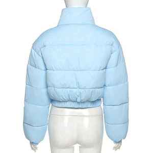 Chaqueta acolchada cálida de invierno al por mayor para mujer, Abrigo acolchado corto para mujer, nuevo diseño de moda elegante, chaqueta acolchada corta para mujer - Product Image 2