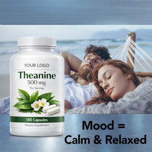 Suplemen Diet Theanine Organik Bebas Gluten Vegan Harga Terbaik Layanan OEM untuk Kesehatan Otak & Dukungan Daya Ingat Dewasa - Product Image 5