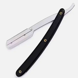 Maquinilla de afeitar recta de alto grado, cuchillas de afeitar de un solo borde, mango de madera ligero, maquinilla de afeitar de garganta cortada para peluquero - Product Image 3