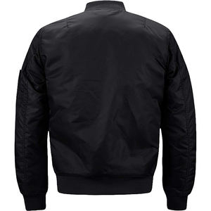 Blouson d'aviateur fin personnalisable OEM pour hommes, dernière conception, col montant, fermeture à glissière, couleur unie, veste chaude d'hiver, tailles pour adultes - Product Image 2