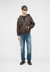 Sudadera con Capucha Extra Grande de Alta Calidad, Invierno, Algodón Puro, Unisex, Diseño de Letras, Informal, Esencial, con Etiqueta Bordada - Product Image 4