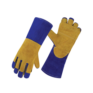 Venta al por mayor Guantes de soldadura de cuero para guantes resistentes al calor para pantalla táctil industrial Compatible para climas duros - Product Image 1