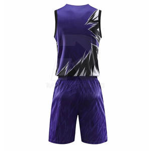 Uniforme de Baloncesto para Hombre, Último Modelo, Nuevo Diseño, Sin Mangas, Transpirable, Ligero, de Poliéster - Product Image 2
