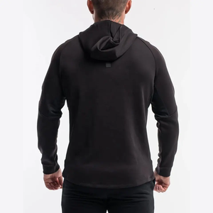Sweat à capuche pour homme Couleur noire unie Sweat à capuche pour homme Prix bas quantité minimale de commande Qualité supérieure Sublimation Hoodies - Product Image 3