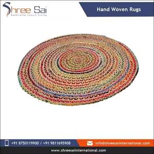 Vente chaude Écologique Coton Tissé Tapis Plat Armure Fibre Naturelle À La Main Dhurrie pour Salon Durable Décor À La Maison - Product Image 6