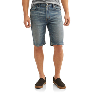 กางเกงยีนส์ขาสั้นสำหรับผู้ชายกางเกงขาสั้นผ้ายีนส์ซิปปานกลางดีไซน์กระดุมสำหรับตกแต่ง2026 - Product Image 4