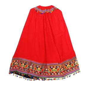 Hippie bohème ethnique fait à la main longue jupe Kutch brodé ethnique jupes pour elle