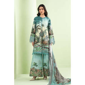 MPrints 'Sprint Summer'26 D-2907-A เสื้อชีฟองปักลายแขนสามส่วนผ้าลอนน์-TC-1605 - Product Image 4