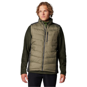 Chaqueta acolchada de alta calidad para hombre, chaleco de invierno, lana lavada sólida, transpirable, con cremallera, a prueba de viento, servicio OEM - Product Image 1