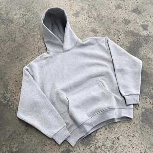 Sudadera con capucha de gran tamaño de peso pesado para hombres con puños acanalados Venta al por mayor en blanco Hombres Sudadera con capucha Hombro caído Sudadera con capucha de calidad premium - Product Image 4