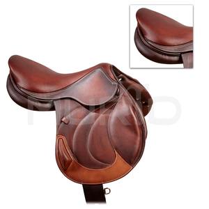 Dressage หนังม้าอานแบบอังกฤษหนังนิ่มสีน้ำตาลธรรมชาติต้นไม้ไม้ชุบนิกเกิลฮาร์ดแวร์ปรับแต่งสีได้ - Product Image 6