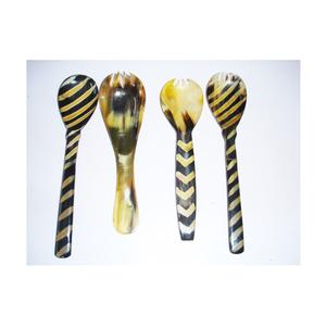 Cuillère populaire en corne de buffle de qualité solide taille personnalisée excellente qualité nouveauté cuillère de service à salade en corne de buffle - Product Image 5