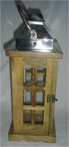 Best Selling Wooden <b>Lanterns</b> In natural Finishing with Stainless steel Head and Wooden Head for Home & <b>Christmas</b> Decoration - Product Image 3